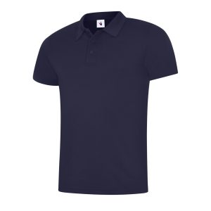 Navy mens ultra cool workwear polo shirt front view