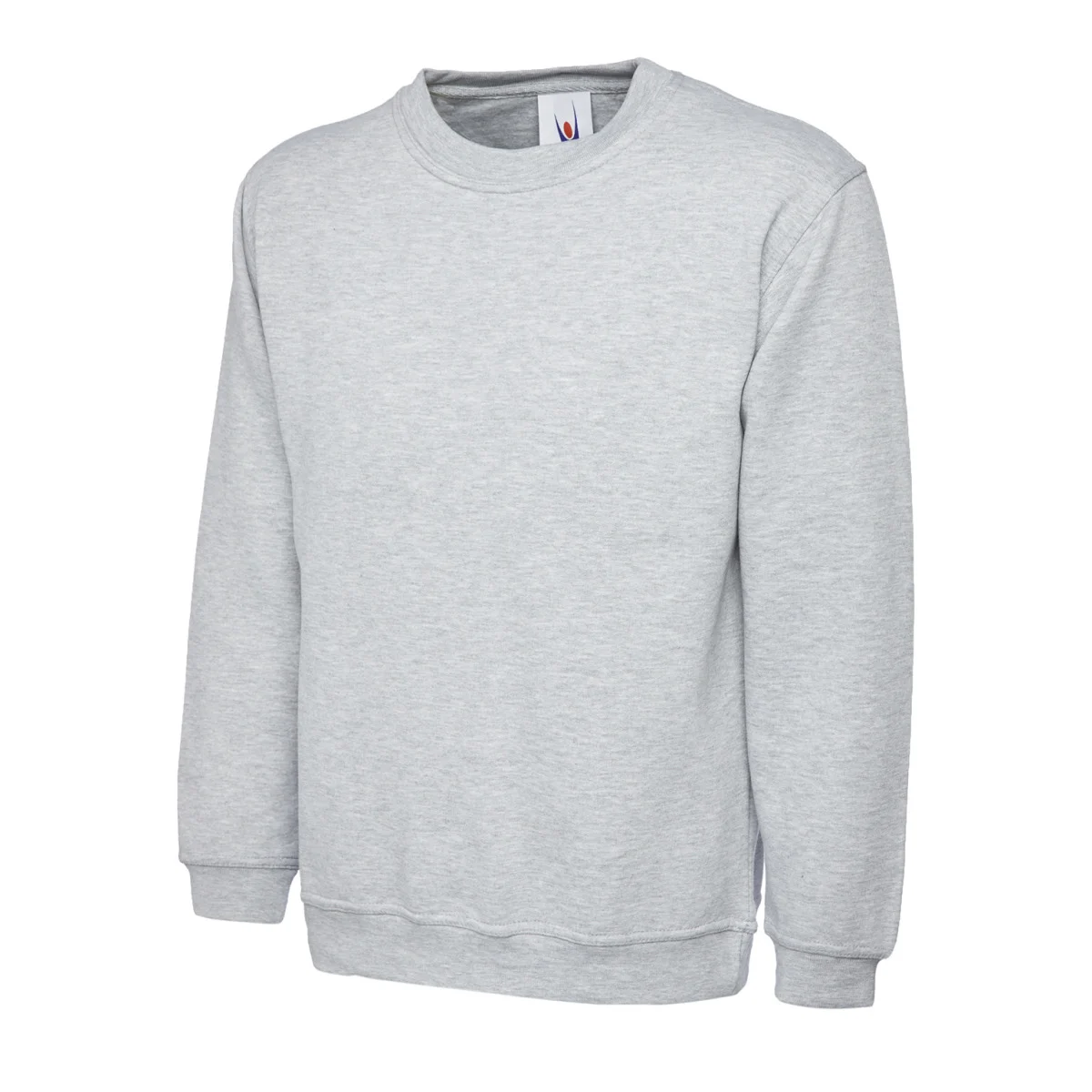 Heather Grey heavyweight sweatshirt front view