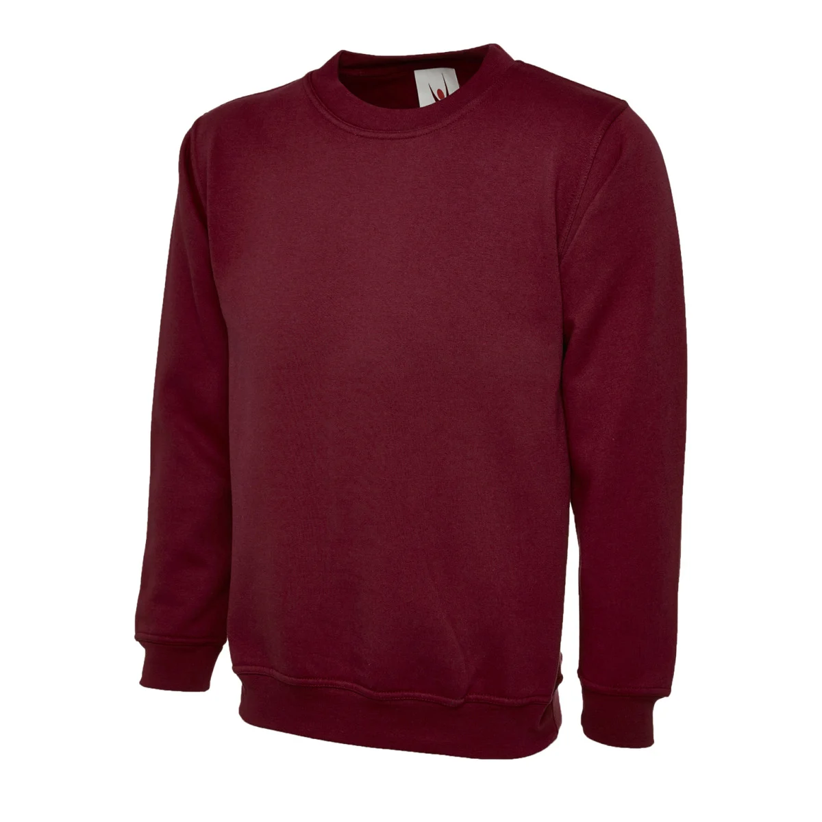 Maroon heavyweight sweatshirt front view