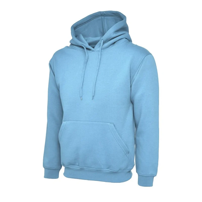 Sky classic hooded sweatshirt front view