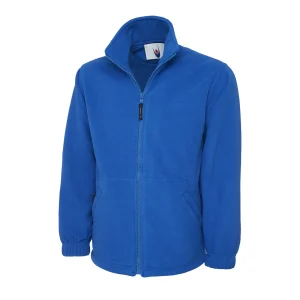 Royal heavyweight full zip fleece jacket front view