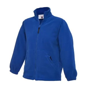 Royal childrens classic full zip fleece front view