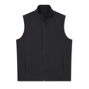 Black padded bodywarmer front view