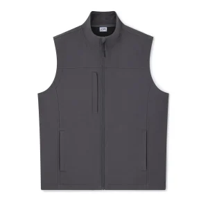 Charcoal premium printable softshell gilet front view
