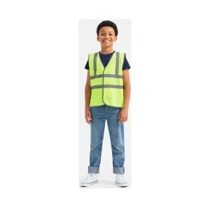 Childrens Hi Vis Waist Coat Unisex 120 GSM UC806 Yellow Front