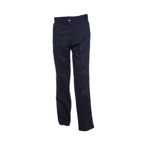 Navy workwear trouser long front view