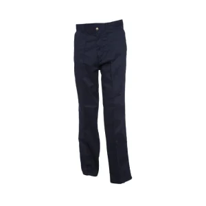 Navy workwear trouser long front view