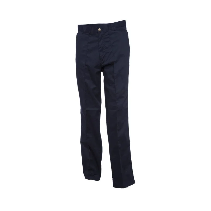 Navy workwear trouser long front view
