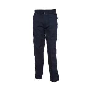 Navy cargo trouser long front view