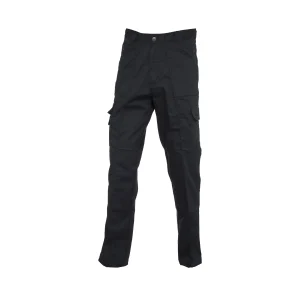 Black action trouser long front view