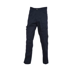Navy action trouser long front view