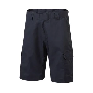 Navy mens workwear cargo shorts front view