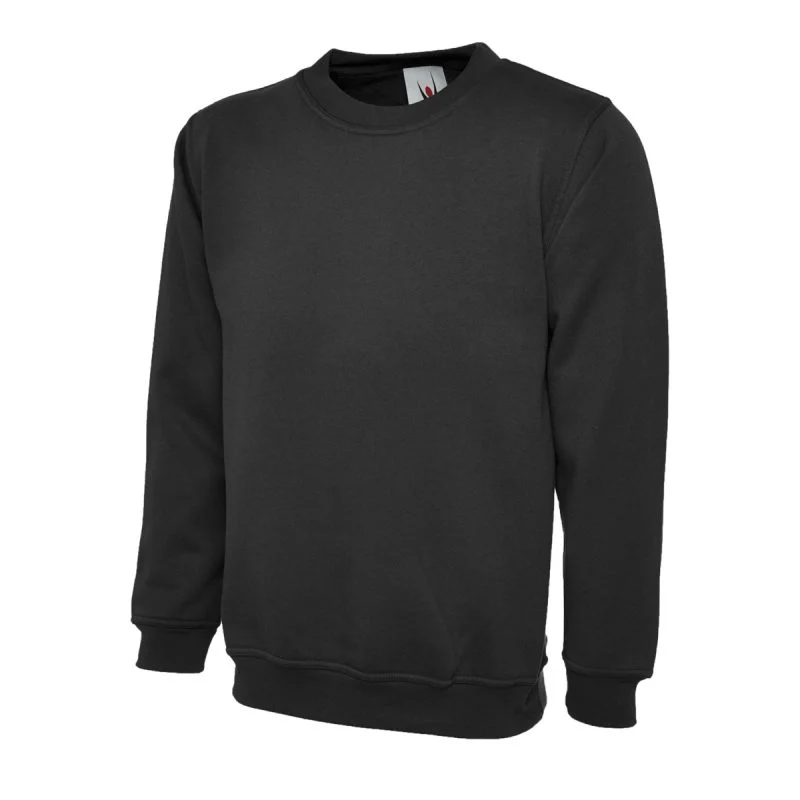 Black UX childrens sweatshirt front view
