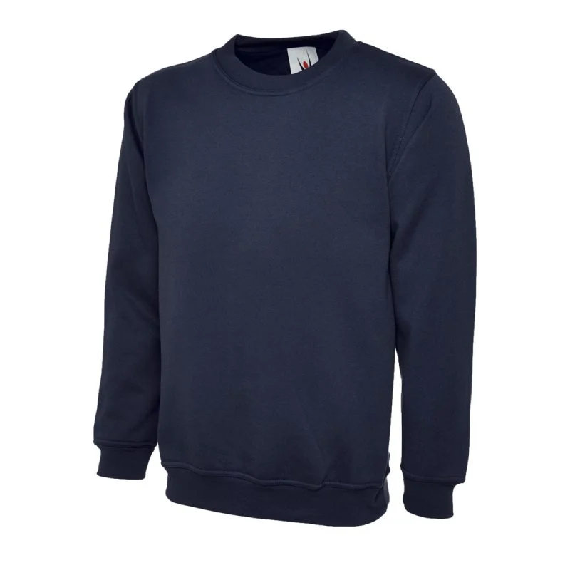 Navy UX childrens sweatshirt front view