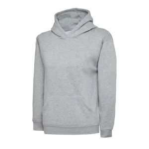 Heather Grey The UX Children’s Hoodie front view