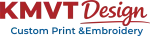 KMVT Design custom print and embroidery logo