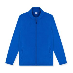 Royal lightweight full zip microfleece jacket front view