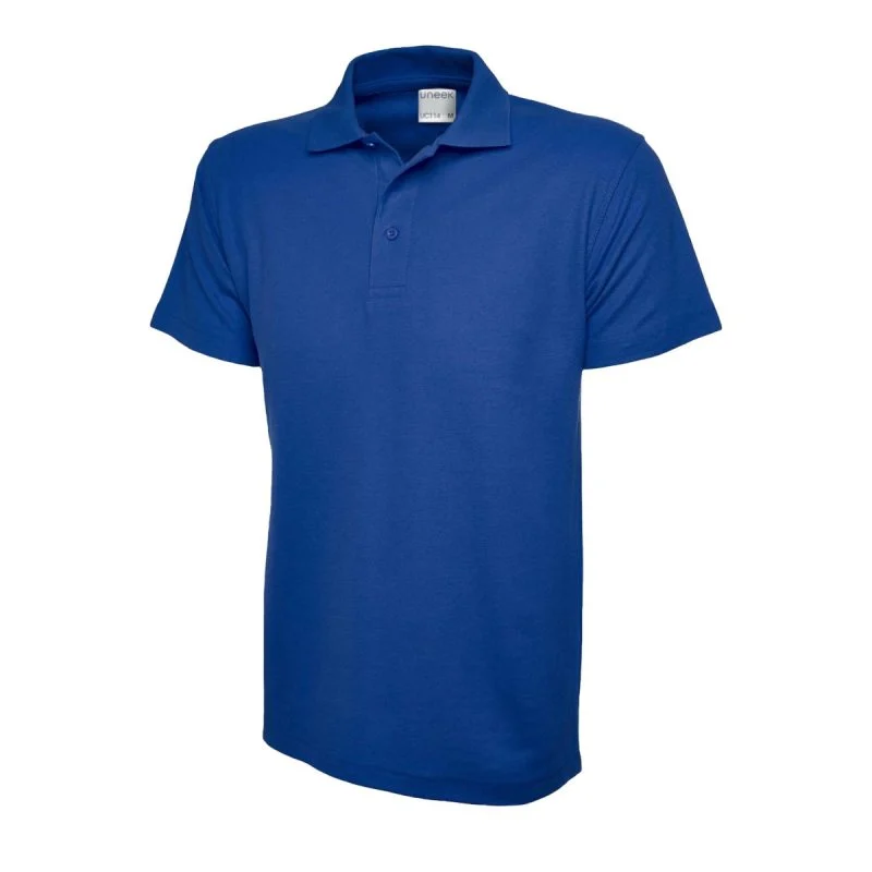 Royal mens active cotton polo shirt front view