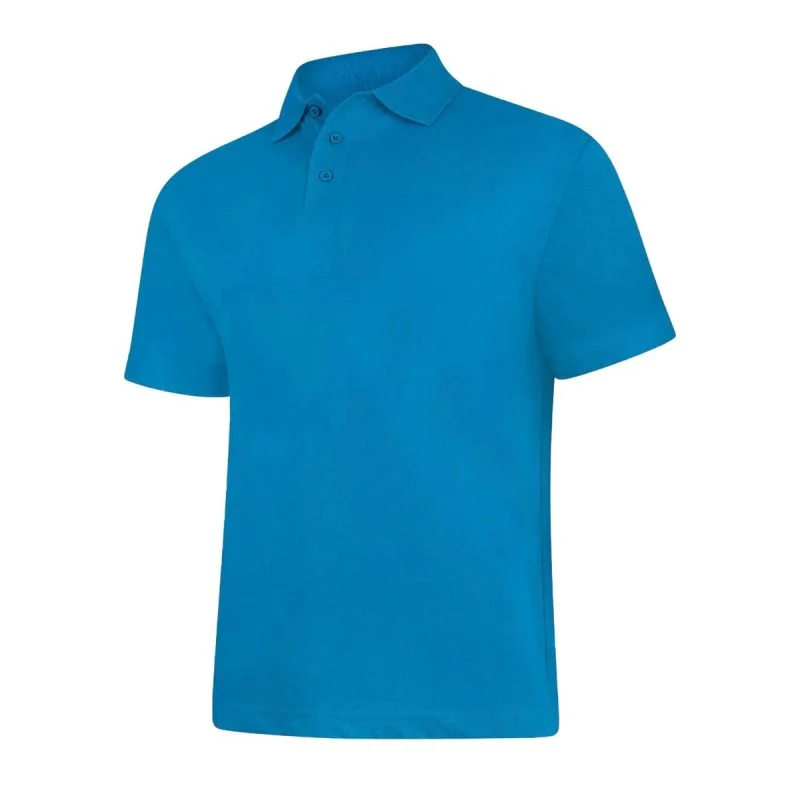 Sapphire mens active cotton polo shirt front view