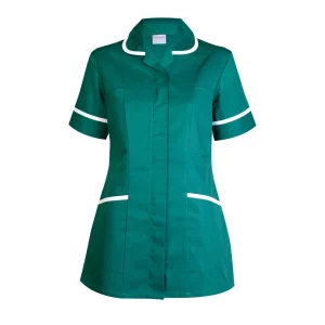 Bottle Green Ladies Heavyweight Tunic front view