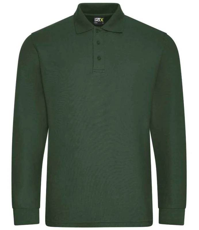 Pro RTX Pro Long Sleeve Piqué Polo Shirt RX102 Front