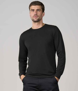 Black Pro RTX Pro Long Sleeve T-Shirt RX152 worn by model front view