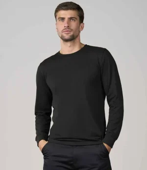 Black Pro RTX Pro Long Sleeve T-Shirt RX152 worn by model front view
