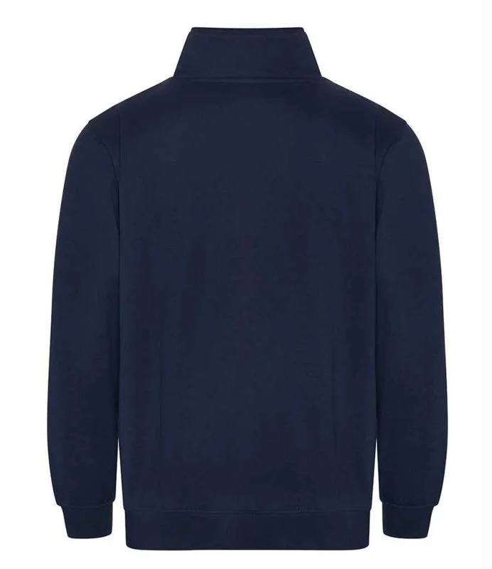 Navy Pro RTX Pro 1/4 Neck Zip Sweatshirt RX305 back view
