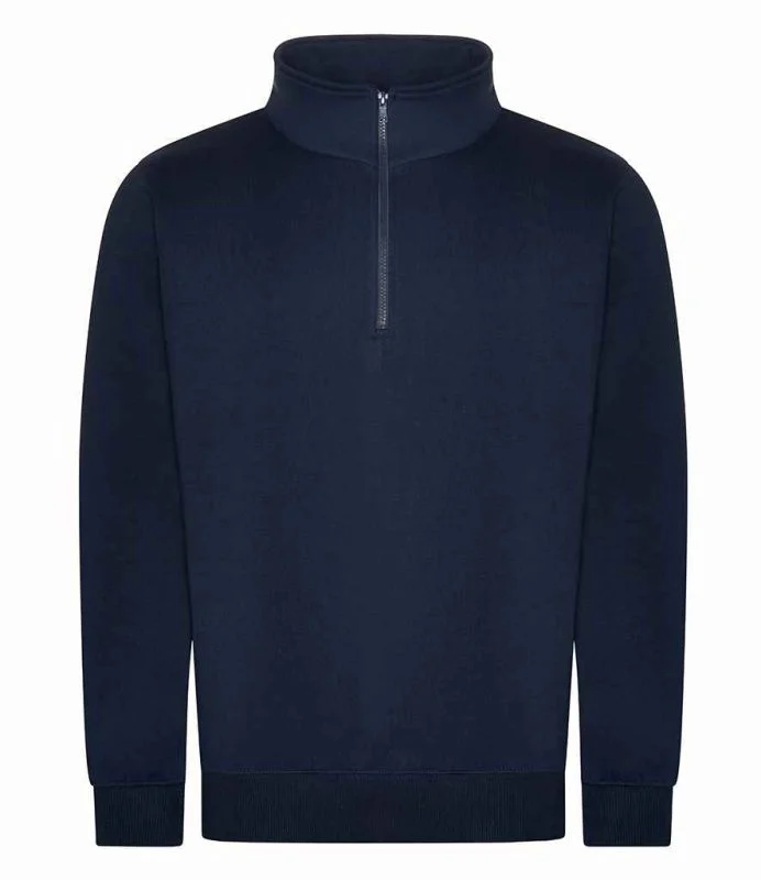 Navy Pro RTX Pro 1/4 Neck Zip Sweatshirt RX305 front view