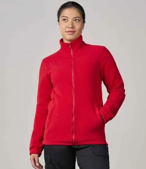 Red Pro RTX Pro Fleece Jacket RX402 worn by model front view