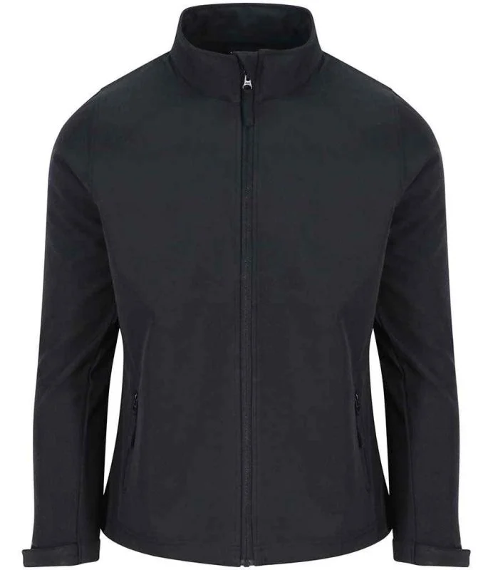 Black Pro RTX Pro Two Layer Soft Shell Jacket RX500 front view